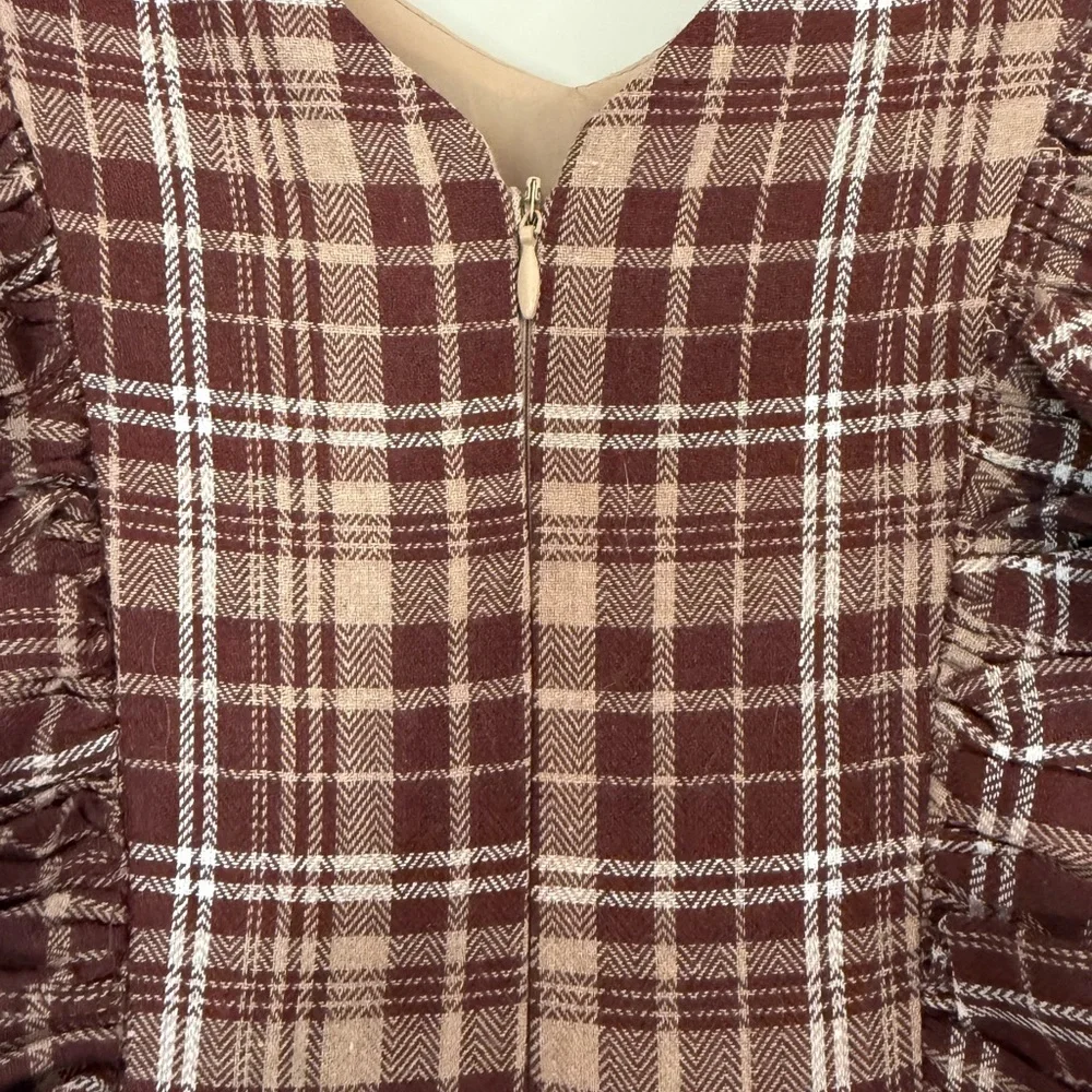 Joyfolie Reign Petticoat in Cinnamon Plaid